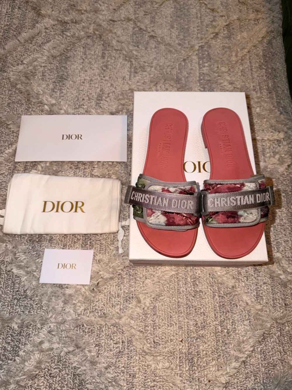 Christian Dior evolution pink sandal sz 39